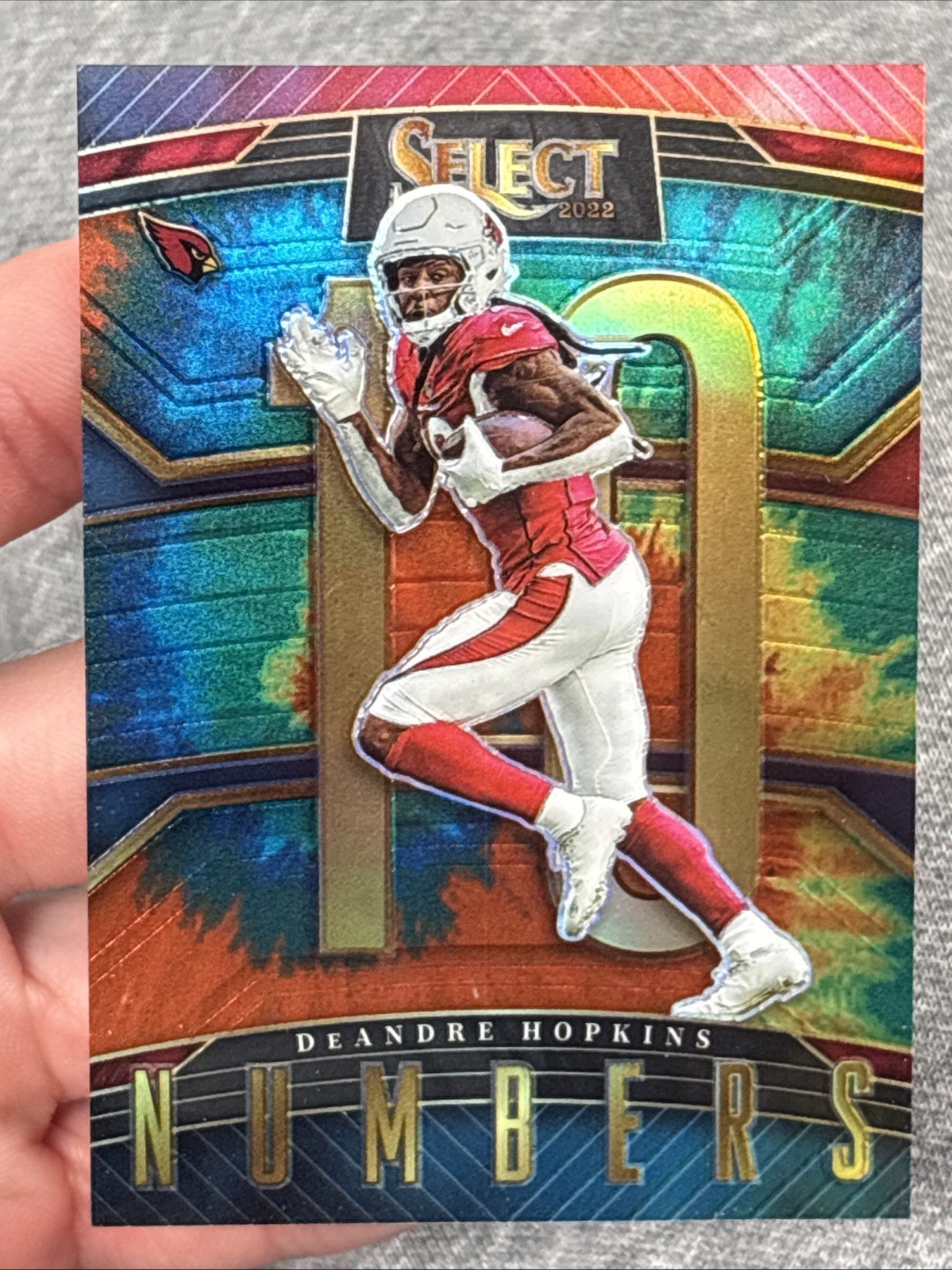2022 DeAndre Hopkins Select NUMBERS #10/25 SN-16 Tie Dye Jersey Match