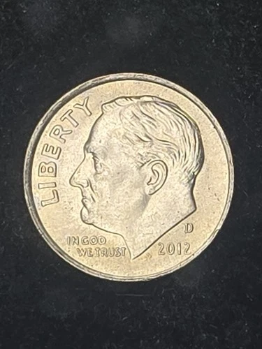 2012-D Roosevelt Dime — photo from the most recent tracked eBay sale