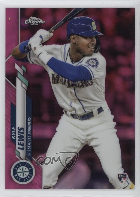 2020 Topps Chrome Pink Refractor Kyle Lewis #186 Rookie RC