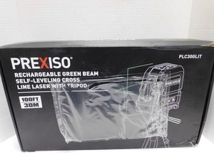 Prexiso Rechargeable Green Beam Self Leveling Cross Line Laser W/Tripod NEWJC223
