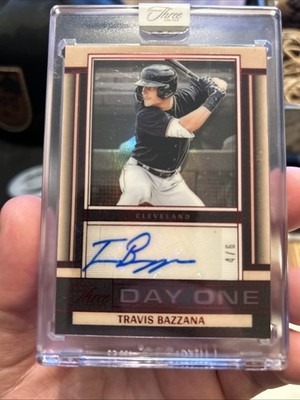 25 Panini 3 & 2 FOTL RED Day One Auto Travis Bazzana 4/6 DOA TBZ CLEVELAND   