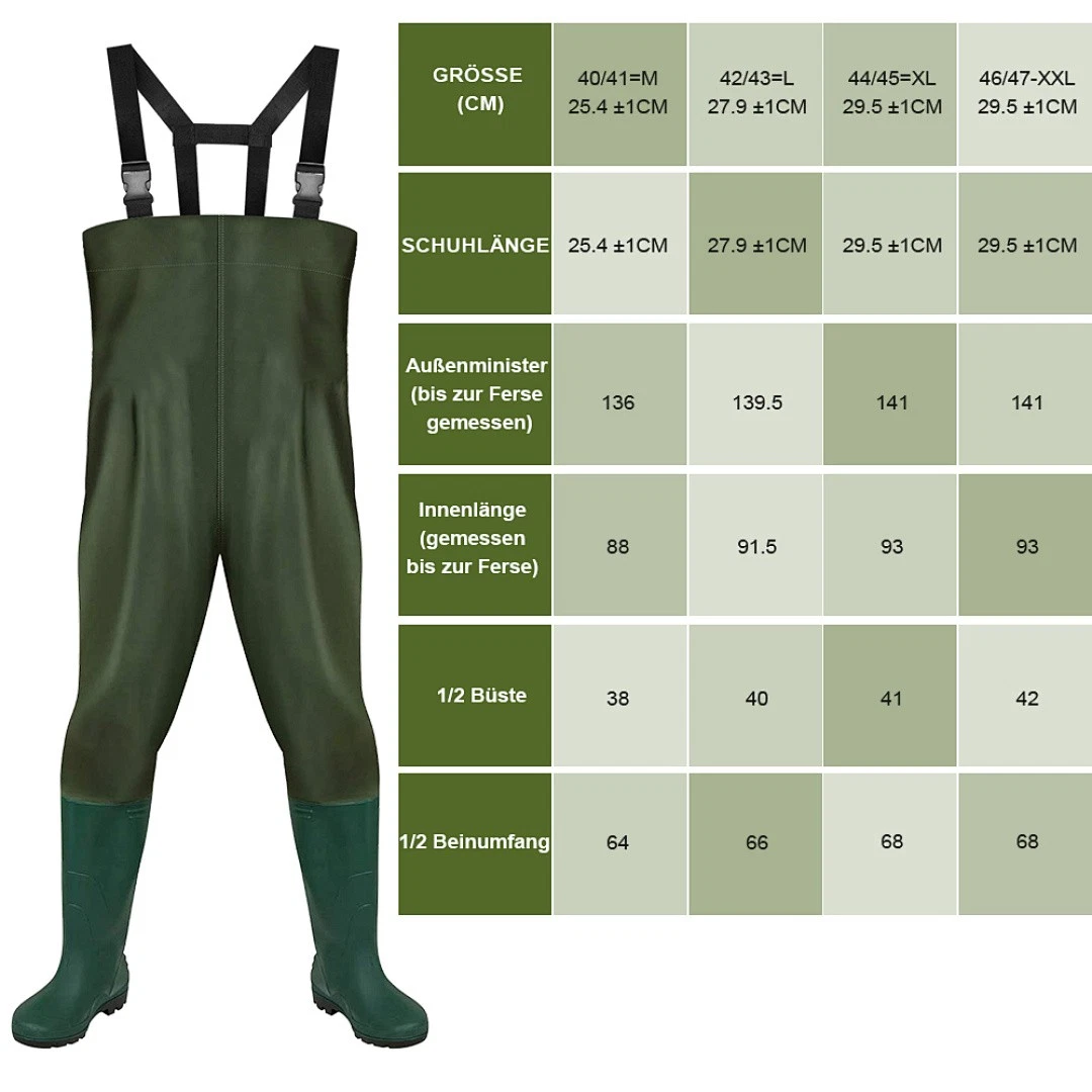 Pantalones de pesca para mujer pantalones de barro suela de perfil pescador pantalones de estanque pantalones 40-47