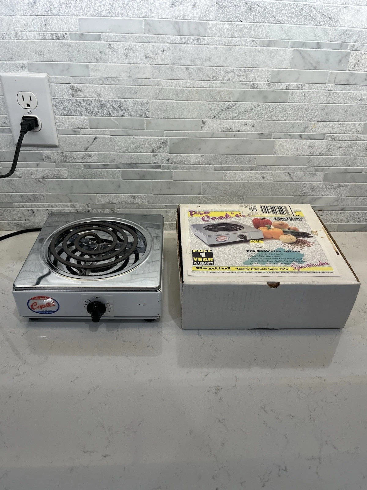 Capitol Pro Cooker 700W Works Great - Heats Up FAST - Tubular Burner