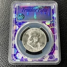 1957 Franklin Half Dollar 50c PCGS MS63 - Trader Bea - Purple Core
