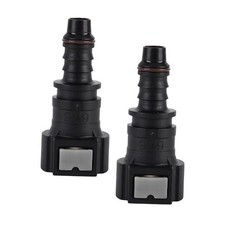 2 PCS Fuel Line Quick Connector, 3/8 SAE to 5/16 ID Nylon 9.49-ID8, Straight