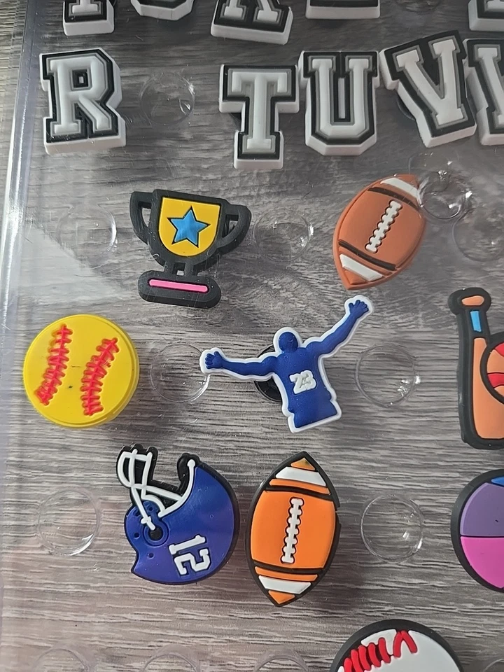 Jibbitz Shoe Charms Set Crocs Sports, Numbers And Letters - Image 2 of 4