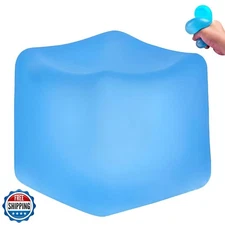Superzon Square Stress Cube – Ice Cube Squishy Toy for Kids and Adults | Fidg