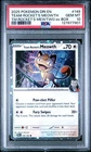 2025 POKEMON TEAM ROCKET'S MEOWTH #149 EN DESTINED RIVALS MEWTWO EX BOX PSA 10