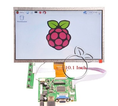 10.1 Inch 1024*600 LCD Display HDM+VGA+2AV for   3 / Pi 2 / B+ / A+ *yt