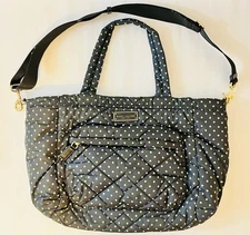 Marc Jacobs Quilted Nylon Dot Prints Diaper Tote Bag! ~NWOT~ PERIDOT DOTS