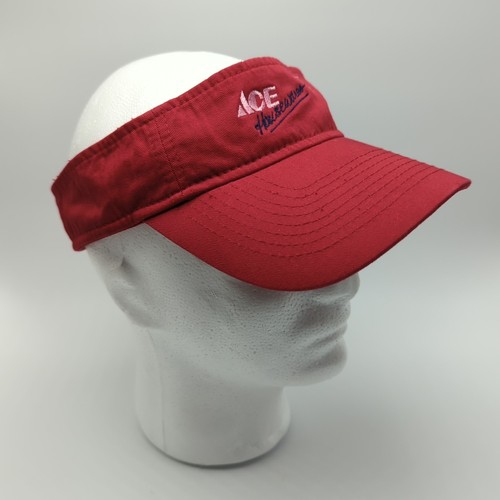 ACE Housewares visor red adjustable strap-back hat