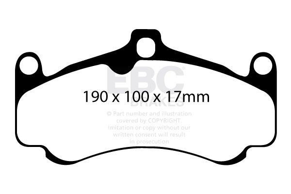 EBC DP82094RP1 HIGH PERFORMANCE BRAKE PAD SET
