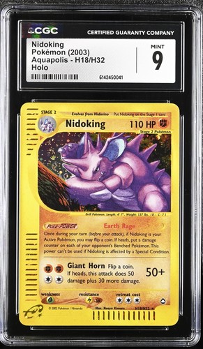 Nidoking graded CGC 9 for sale on eBay