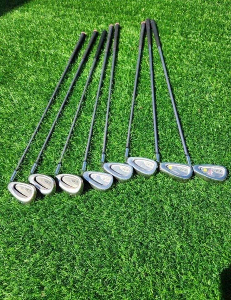 WOMENS DUNLOP XXIO 5-9 Pw Aw Sw 8PC CAVITY BACK IRONS SET RH - Image 3 of 4