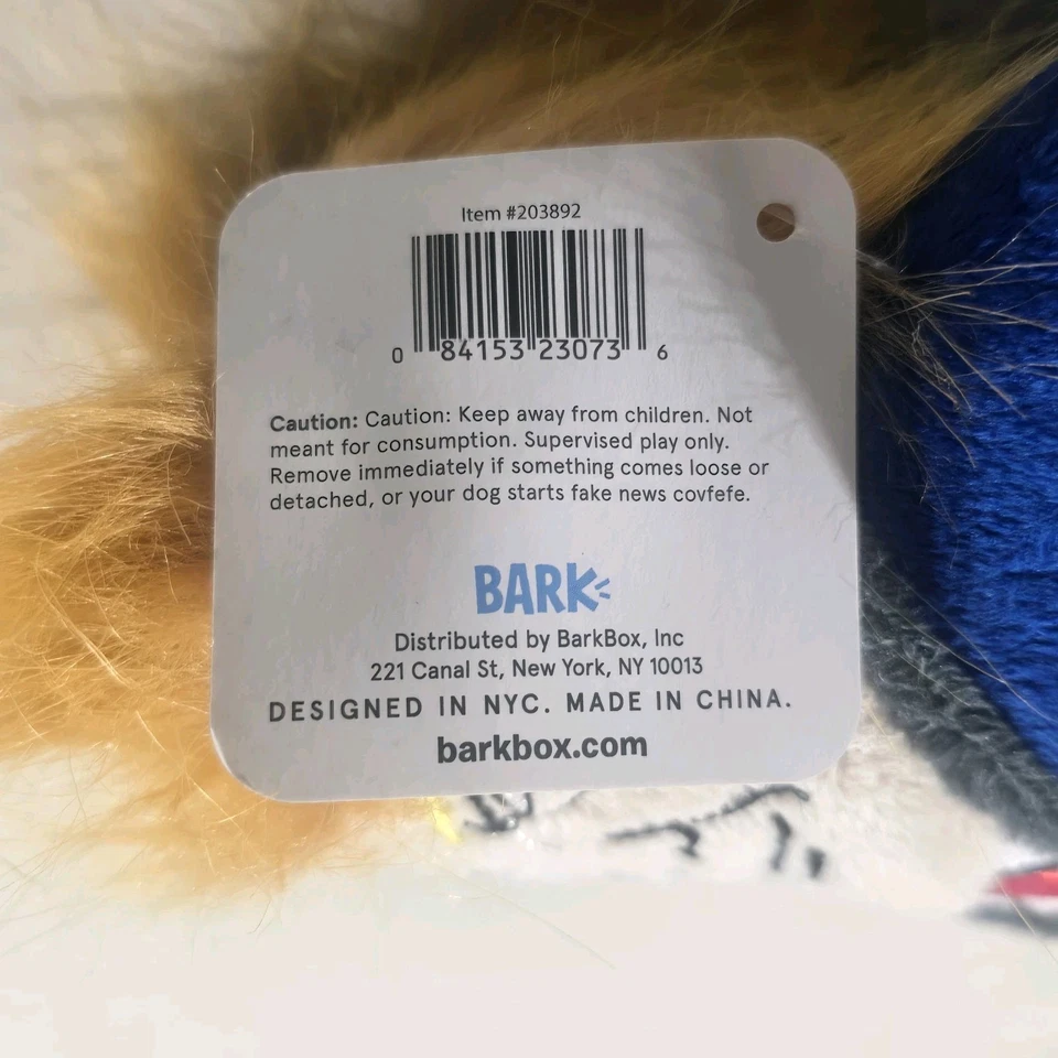 Donald Trump Barkbox Perro Juguete Dognald Con Chirrido - NUEVO Foto 4 de 4