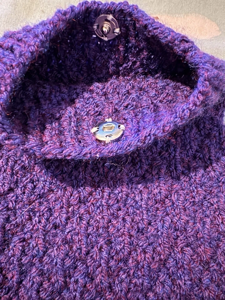 Hand knitted Tablet Case 8” In Purple - Image 2 of 2