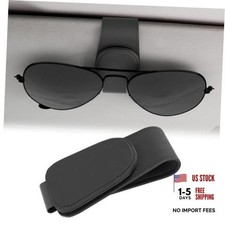 Sunglass Holder for Car, Car Accessories Interior, Leather Clip Magnetic Black