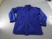 Vintage Eddie Bauer Jacket Mens Large Blue Goretex Hooded Parka Coat Waterproof