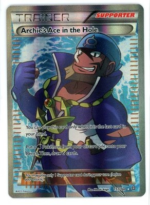 Archie's Ace in the Hole 157/160 Primal Clash Full Art Pokemon Karte