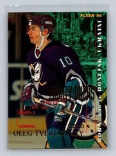 1994-95 Fleer #8 Oleg Tverdovsky Anaheim Mighty Ducks