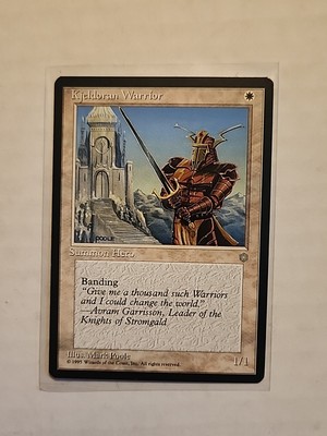 Kjeldoran Warrior - Ice Age - MTG Magic - Common - White Creature