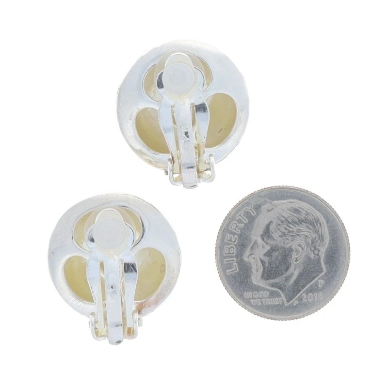 Ippolita Large Dome Stud Earrings - Sterling 925 Circles Non-Pierced Clip-Ons - Image 3 of 4