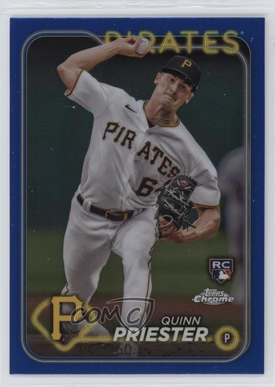 2024 Topps Chrome Blue Refractor 43/150 Quinn Priester #55 1k9t