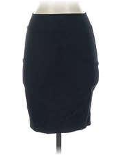 I. Joah Women Black Casual Skirt S