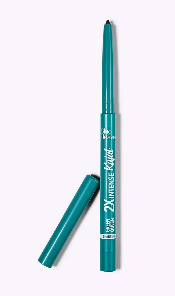 Lápiz Kajal Intenso Blue Heaven 2x Verde Reina Impermeable 0,30 g Foto 2 de 4