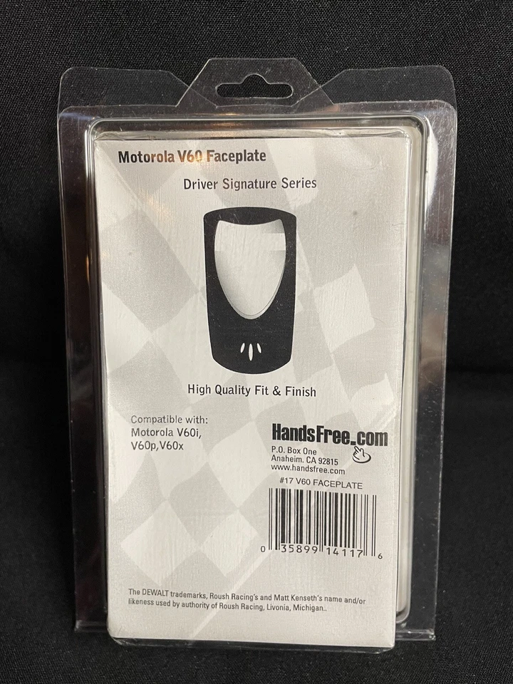 Лицевая панель Matt Kenseth No17 DeWalt Motorola серии V60 - Изображение 2 из 2