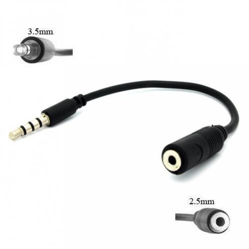 2.5MM FEMALE TO 3.5MM MALE HEADSET ADAPTER HEADPHONE EARPHONE JACK CONVERTER - 第 4/4 張圖片