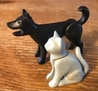 Playmobil Dog Cat Vintage Animals Puppy Kitty Kitten House Pets VTG Geobra