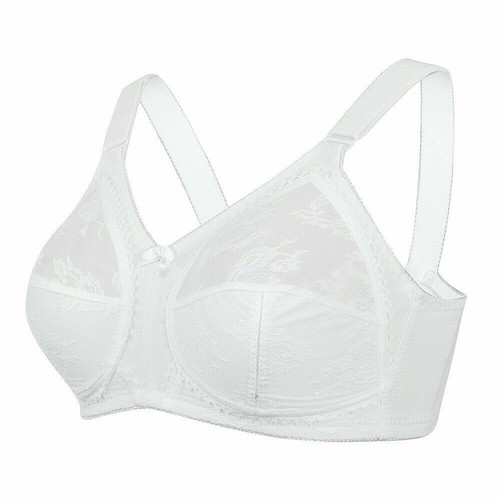 Ladies Plus Size Bra Minimiser Lace Full Coverage Firm Hold Non Padded Non Wired - Picture 4 of 37