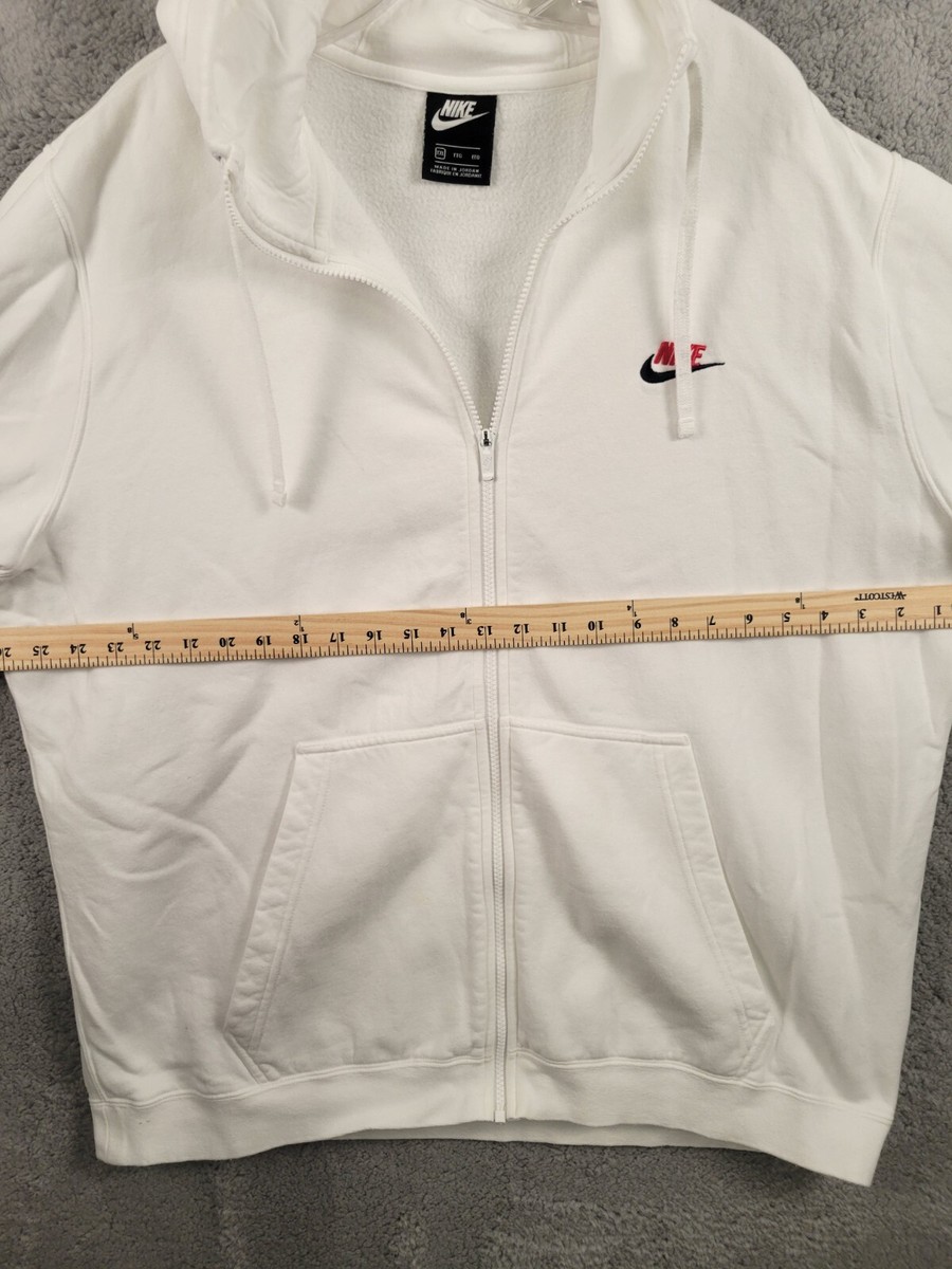 Nike Sportswear Heritage 2XL Full-Zip Hoodie White Sweater Nike Sportswear Heritage 2XL Full-Zip Hoodie White Sweater