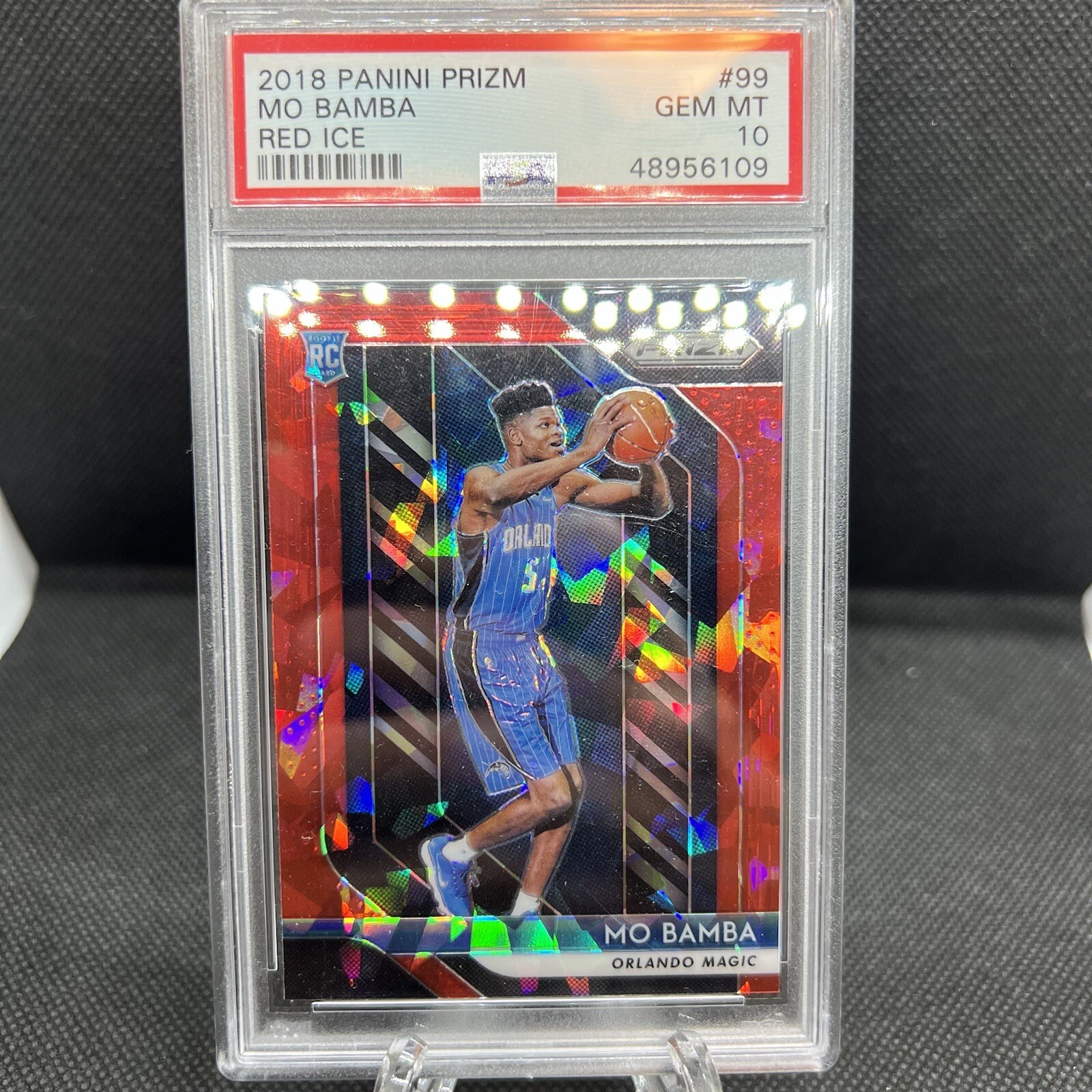 2018 Panini Prizm Red Ice Mo Bamba ROOKIE RC #99 PSA 10 GEM MINT