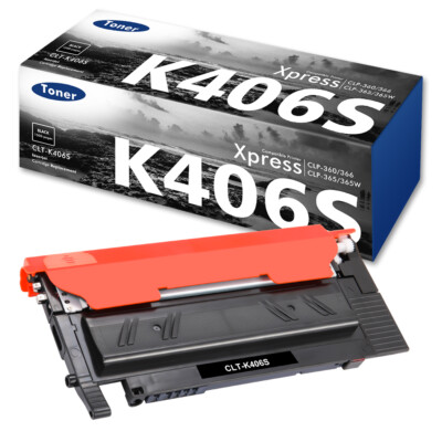 1 BK Toner für Samsung CLT-406S Xpress C460W CLX-3300 C410W CLX-3305 CLP-360