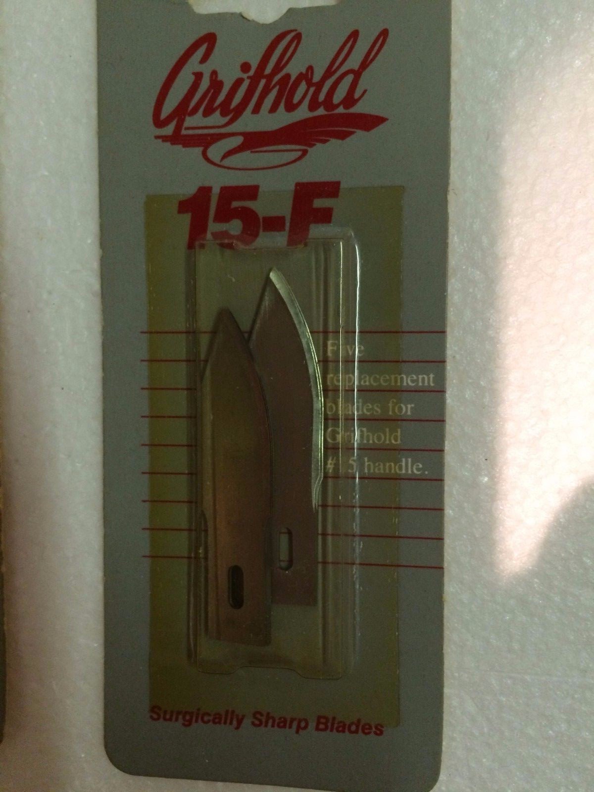 GRIFHOLD 15F REPLACEMENT BLADES FOR GRIFHOLD 15 HANDLE SET OF 3