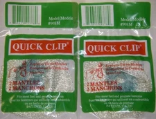 Quick Clip Mantles Fit Coleman Stansport Propane Lanterns & other 2 pk 4 total