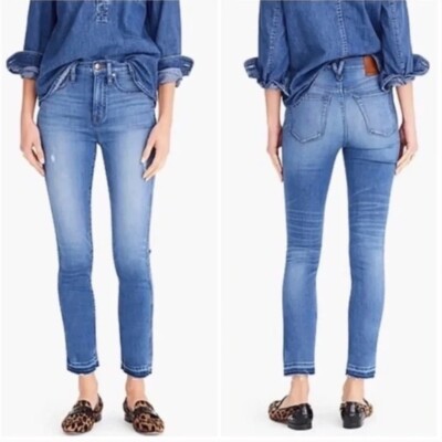 NWT J.Crew Point Sur Hightower Straight Jean with Let-own Hems K3431 Size 32