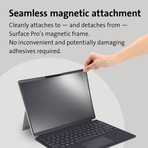 Écran de confidentialité magnétique Kensington Surface Pro 11 10 9 et 8 K51700WW - Photo 3/7