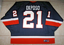 VINTAGE #21 Kyle OKPOSO New York ISLANDERS Off. Lic. SP Jersey, Size Men's XL