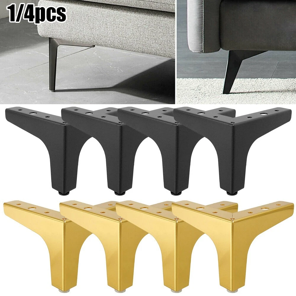 Protect and Decorate Your Floors with 4Inch 10cm Rubber Tipped Metal Sofa Legs