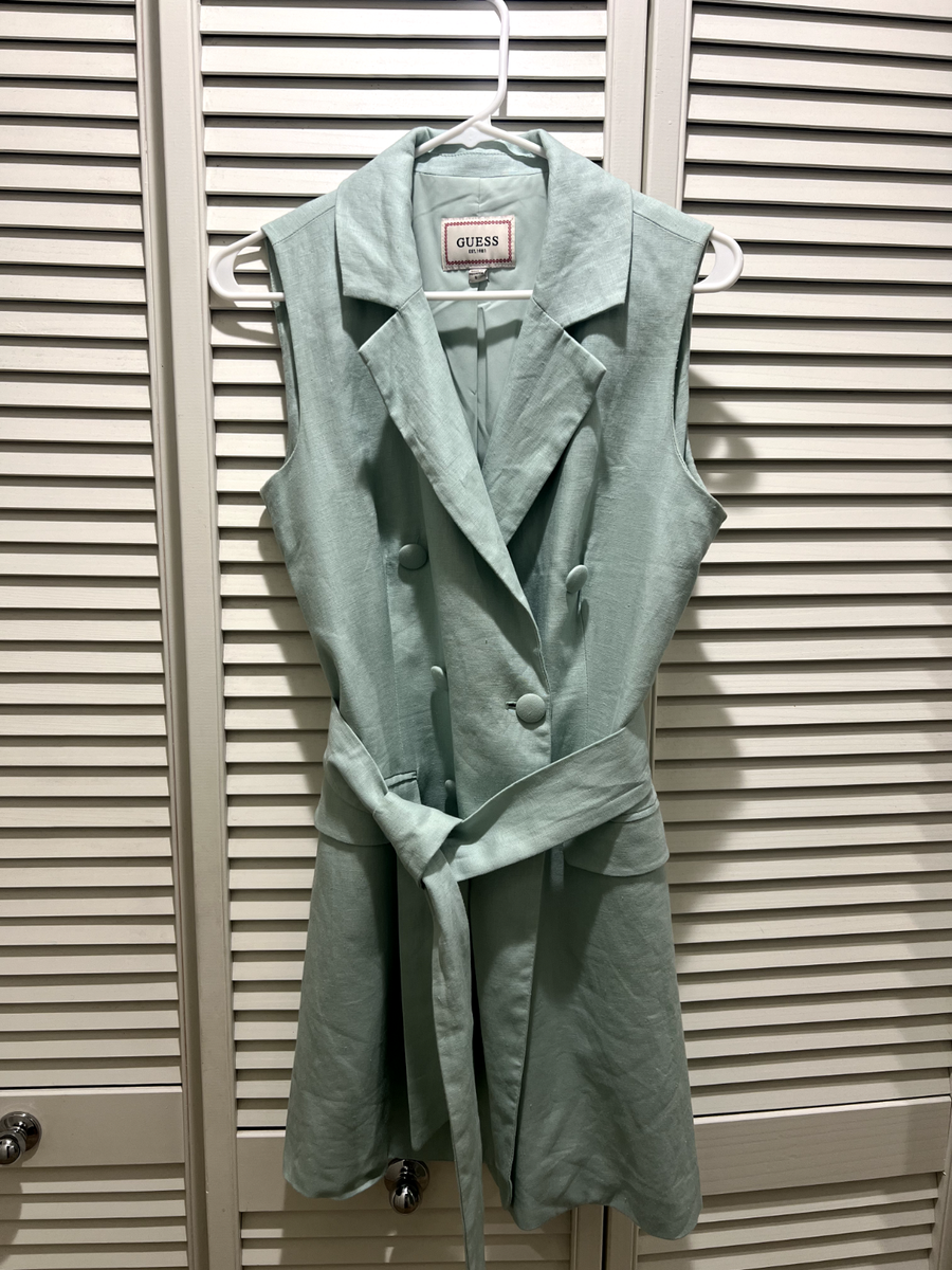 green emerald velvet dress GUESS Kids SS25