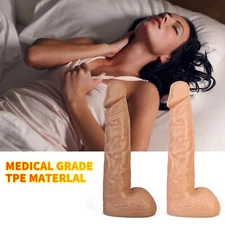 Silicone Huge Big Dildo Suction Cup Realistic Penis G spot Sex Toy for women