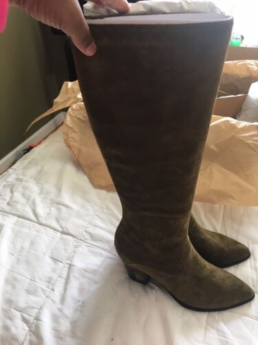 Frye Reed Inside Zip Tall Women’s Boots Khaki/Green Size 7.5M - Picture 1 of 8