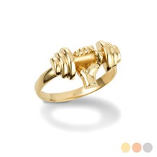 Yellow Gold Dumbbell Weight Lifting Fitness G...