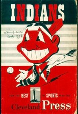 Official Baseball Game day Score Book Cleveland Indians vs St.Louis Browns 1950