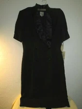 NEW Vintage Cynthia Howie Womens Black Dress SZ 12 Dress Strawbridge & Clothier