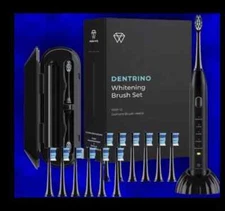 Dentrino Electric Toothbrush Kit w 12 Heads,5 Function: Brush,Whitening,Polish..