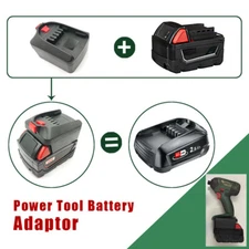 Adapter for Milwaukee 18V Li-ion Battery Convert to For Bosch PBA C 18V Tools